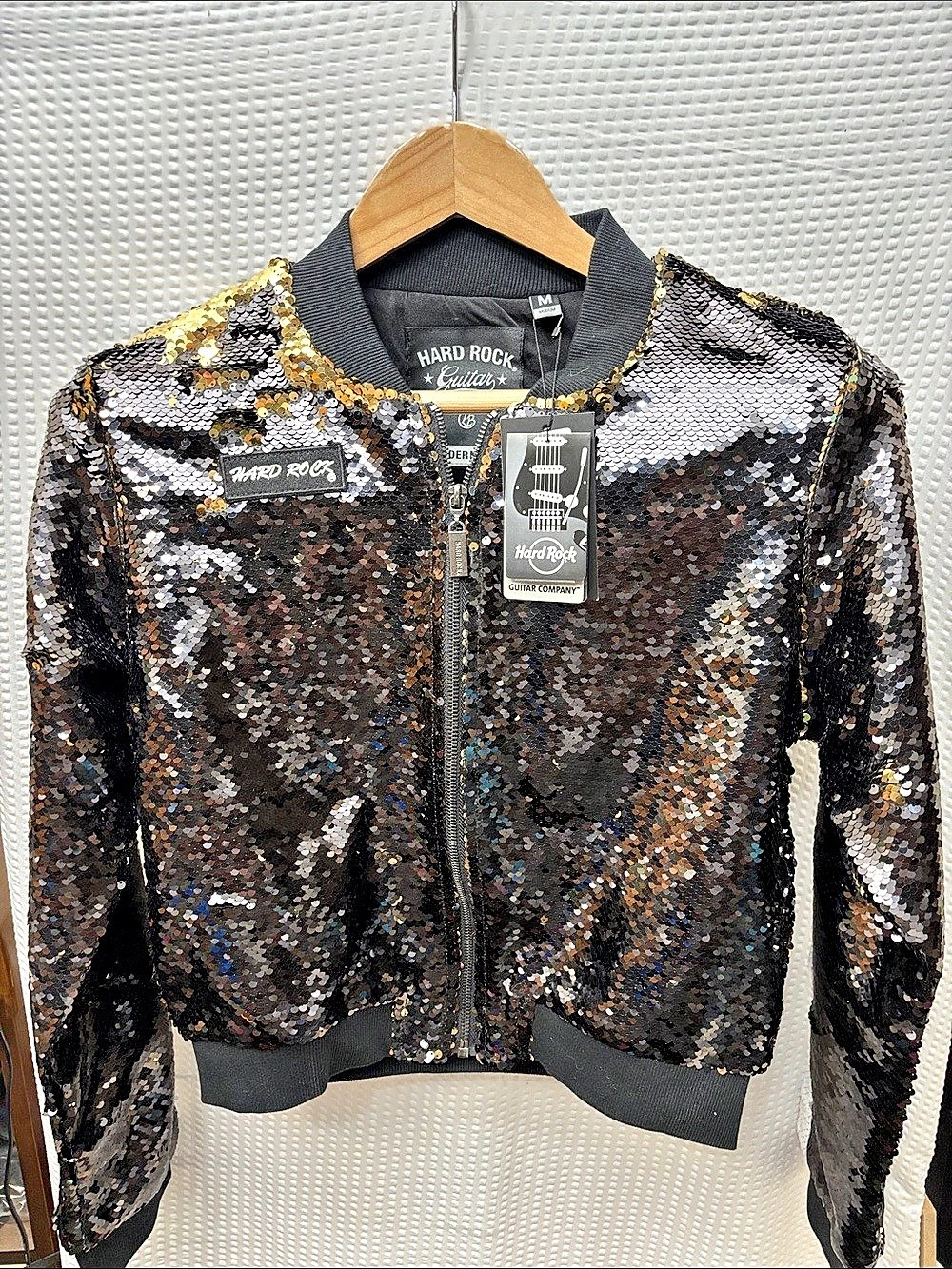 Hard Rock Guitar Company Sequin Bomber Jacket Sequin Bomber Jacket